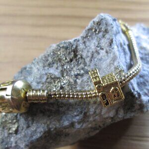 Church European Charm.  Gold plated sterling silver